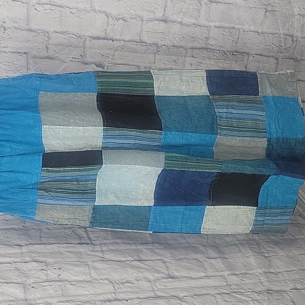 Rising International Multicolor Patchwork Wide Le… - image 8